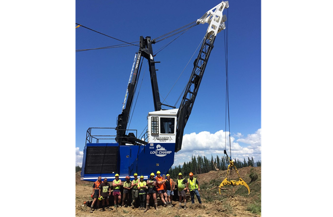 Tmar Logging Log Champ Swing Yarder LC650 | AB Equipment