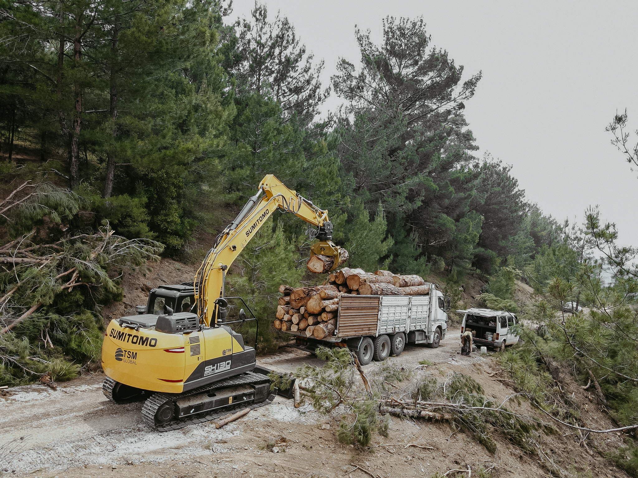 Sumitomo SH130DZ-6 operating in NZ